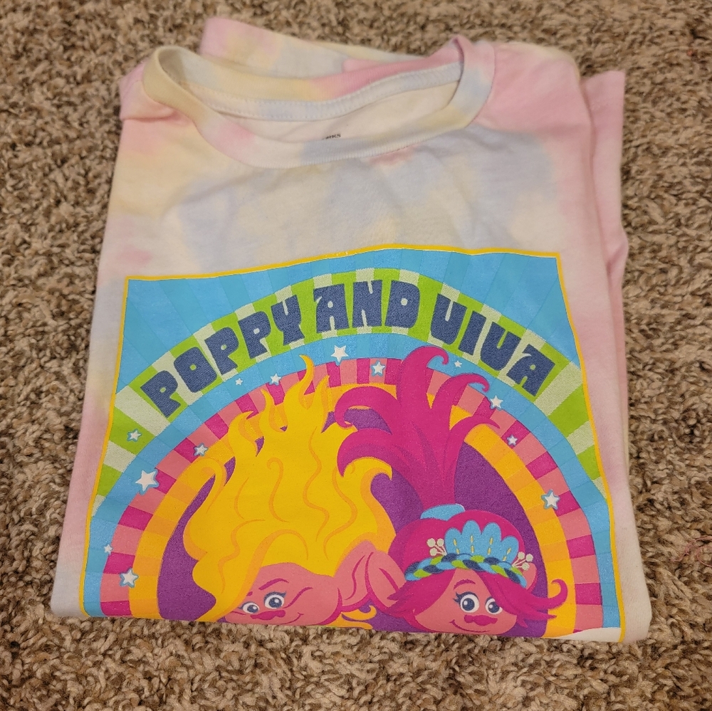 Dreamworks Trolls Tie Dye Graphic T-Shirt - Picture 8 of 8